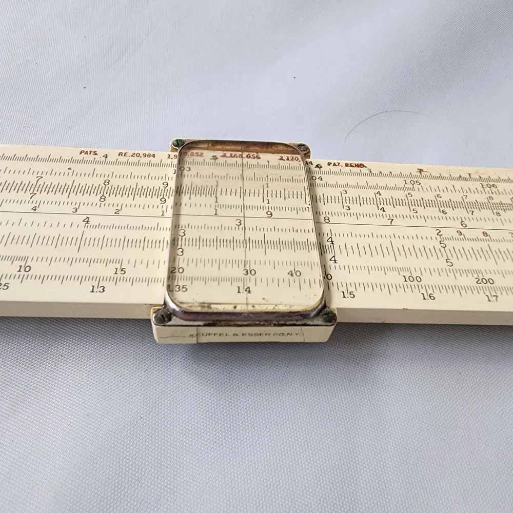 Keuffel & Esser Slide Rule w/ Leather Case Vintage K&E 307310 Darmstadt System - Picture 8 of 8